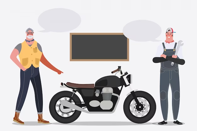 Правила вождения мотоцикла для начинающих: иллюстрация